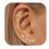 (A) Vintage Sunflower Zircon Stud Earrings 2