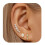 (A) Vintage Sunflower Zircon Stud Earrings 5