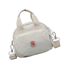 Modieuze nylon handtas met-Beige (20 cm