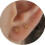 (B) 3-Pc Delicate Star Bow Heart Stud Earrings Set 3