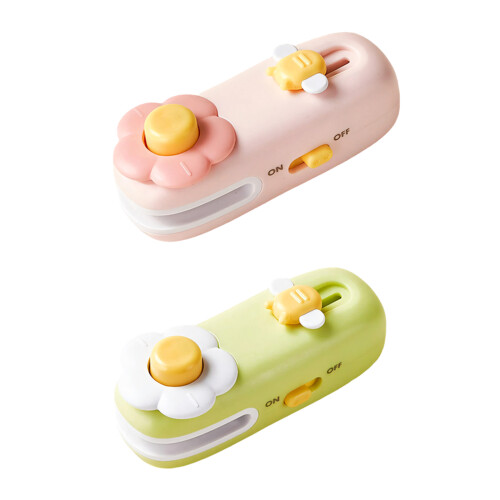 Portable Handheld Vacuum Sealer Machine for-pink and green
