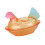 Crystal Glass Chicken Shape Candy-Glazed blue tail sty 1