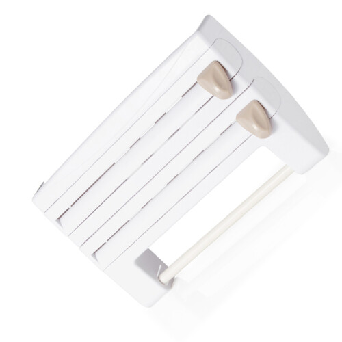 Handy Plastic Wrap And Wax Paper Dispenser With-White