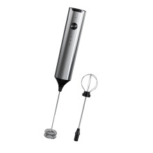 Rechargeable Electric Milk Frother with-Silver Without stand