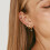 (Silver) Micro-Paved Zirconia 4-Leaf Stud Earrings, 5-Piece Set 5