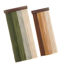Handwoven Cotton And Wood Wall Tapestry Set Of 2-Mixed colors