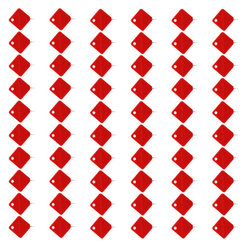 60Pcs Machine Needle Inserter Plastic Threading Aid Quick-Red