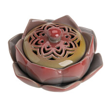 Incense Burner Ancient Doucai Ceramic Clay Hand Coloured Model D 12.5 x 6.8 cm