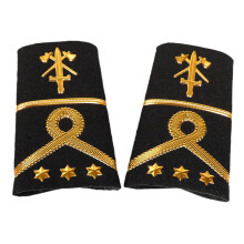 Beveiligingsbeambte uniforme schouderepauletten naaien op-D