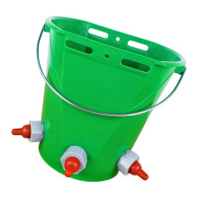 Farm Animal Feeding Equipment 1/2/3 Teat Bucket-Green 3 mouths
