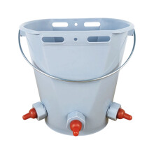 1/2/3 Nipple Hanging Feeder Bucket For Lamb-Gray 3 mouths