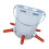 Farm Essential 8L Cattle Milk Container-Gray 5 mouths 1