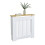 78x20x83Hcm Slatted Vertical White Radiator Cover 4