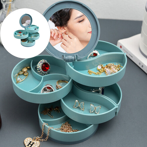 Space Saving Rotating Jewelry Organizers Box For Earrings-1 2