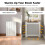 78x20x83Hcm Slatted Vertical White Radiator Cover 5