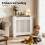 78x20x83Hcm Slatted Vertical White Radiator Cover 6