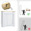 78x20x83Hcm Slatted Vertical White Radiator Cover 7