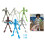 Figurines d'action squelette T13 avec sceptre et 2 types de 2