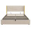 5ft King Upholstered Bed Frame with Hydraulic Storage 1