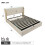 5ft King Upholstered Bed Frame with Hydraulic Storage 14