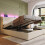 5ft King Upholstered Bed Frame with Hydraulic Storage 16