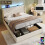 5ft King Upholstered Bed Frame with Hydraulic Storage 20