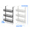 Effective Refrigerator Side Shelf System With 3 Layers-White 4