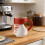 Elegant Heart Shaped Handle Ceramic Cup Ideal For Hot Drink-Red 5