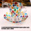 Multipurpose Painted Colorful Glass Drinking Cup and Saucer Set 5