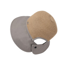 Stylish Wide Brims Fisherman Hat Sun-Khaki m gray ea