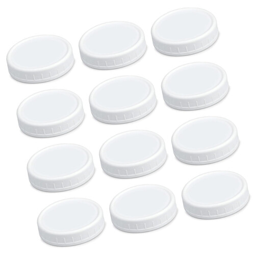 Couvercles de bocaux Mason en plastique réutilisables, 12-70mm