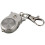 2X Owl Pocket Watch with Key Chain 40 X 25 mm Silver 8