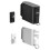 Strong Retractable Clothesline With Concealed Storage-Black 2