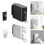 Strong Retractable Clothesline With Concealed Storage-Black 3