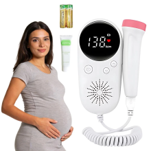 Ultrasound Doppler fetal monitor - Home use fetal heart rate monitoring device - Coupling agent for the device