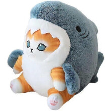 7,8 inch haai-kat pluche - Zacht knuffeldier voor kinderen/meisjes, kerst- en verjaardagscadeau (20 cm)