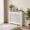 (112x20x83cm )  Vertical White Radiator Cover 1