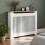 (112x20x83cm )  Vertical White Radiator Cover 2