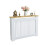 (112x20x83cm )  Vertical White Radiator Cover 4