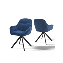 (Blue, Set of 2) Goeurvant Swivel Dining Chairs