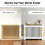 (112x20x83cm )  Vertical White Radiator Cover 5