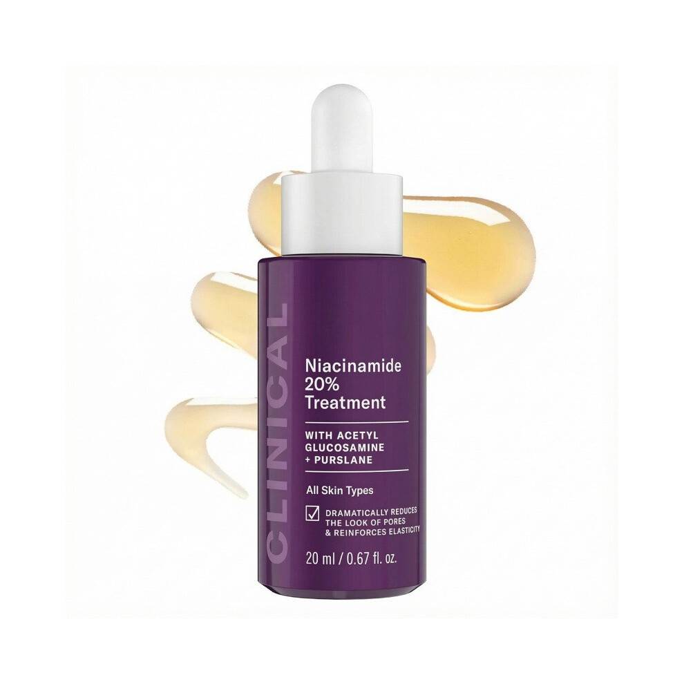 20% Niacinamide B3 Face Serum, Anti-Aging Treatment for Discoloration & Large Pores
