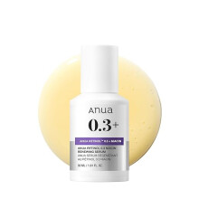 Serum z retinolem 0,3% i niacynamidem 5%, przeciwstarzeniowe dla skóry o zgrubieniach, delikatne dla początkujących