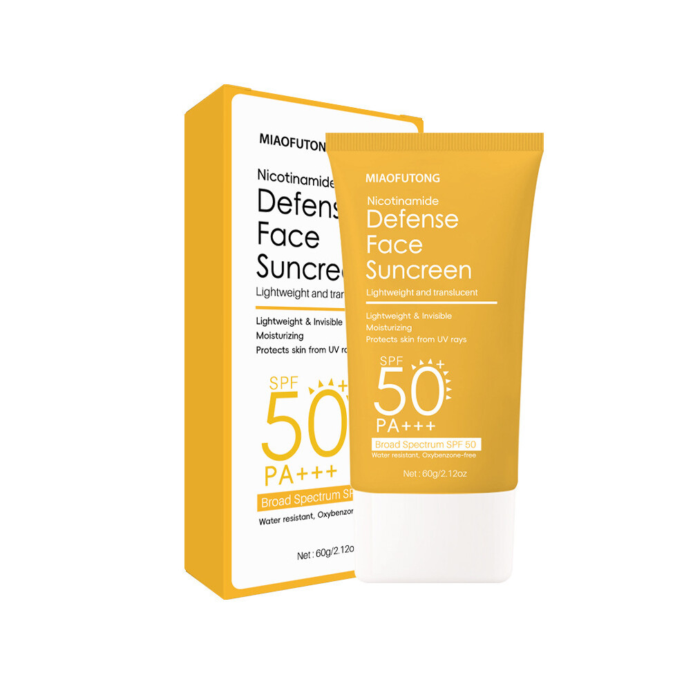 Niacinamide Facial Sunscreen Moisturizing Hydrating Refreshing Non-Greasy UV Protection Lotion