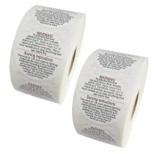 1000 Pcs Round Candle Warning Stickers Candle Safety Stickers Warning Labels