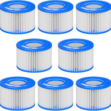 6pcs Pool Filter vi, Compatible With Saluspa Filter Pump Replacement Cartridge Type VI, Compatible With Lay-Z-Spa, for Bestway VI Filters 9