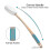 Back Lotion Applicator with 4 Replaceable W Pads for Back Lotion Applying 4