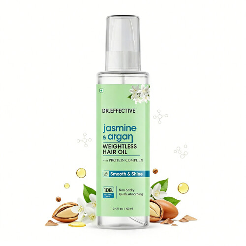 Olio capelli leggero argan e gelsomino, anticrespo e ammorbidente, 100 ml 1