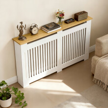 (152x20x83Hcm ) Vertical White Radiator Cover