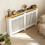(152x20x83Hcm ) Vertical White Radiator Cover 1